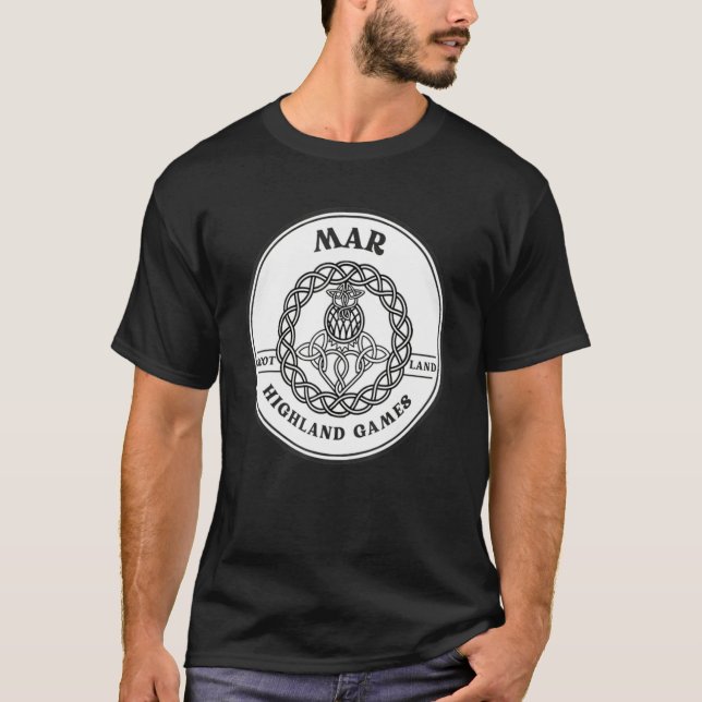 T-shirt Clan Mar Scottish Thistle Highland Games (Devant)