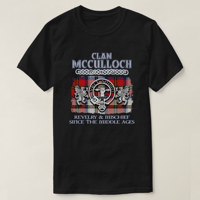 T-shirt Clan McCulloch crête clans écossais surna écossais (Design devant)