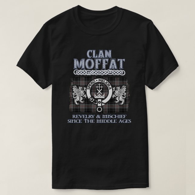 T-shirt Clan Moffat crest Scottish clans nom de famille éc (Design devant)