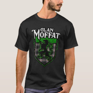 T-shirt Clan Moffat Nom de famille Scottish Tartan Lion Ra