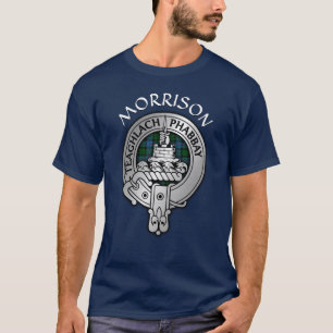 T-shirt Clan Morrison Crest & Hunting Tartan