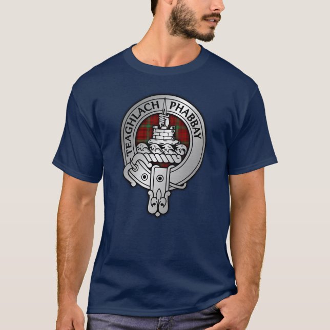 T-shirt Clan Morrison Crest & Tartan (Devant)