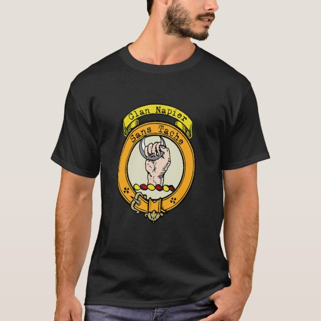 T-shirt Clan Napier Scottish Crest (Devant)