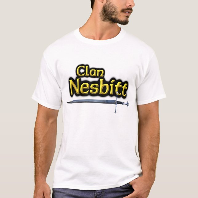 T-shirt Clan Nesbitt inspiré écossais (Devant)