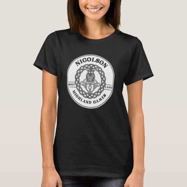 T-shirt Clan Nicolson Scottish Thistle Highland Games (Devant)