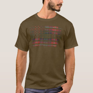 T-shirt Clan Rattray de Lude Scottish tartan Drapeau améri