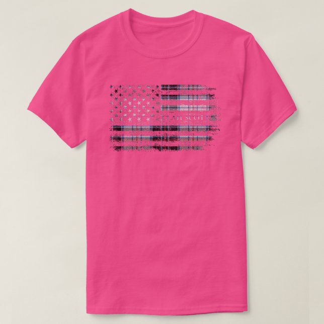 T-shirt Clan Scott MacRae Drapeau écossais américain kilt  (Design devant)