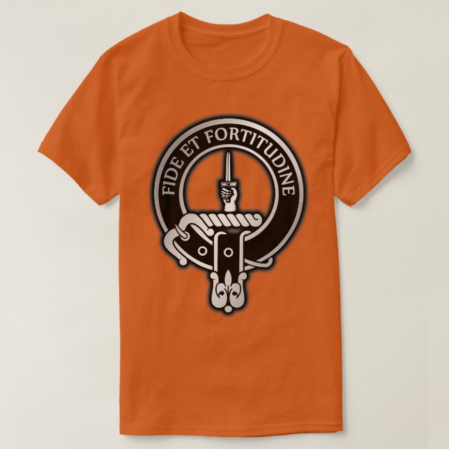 T-shirt Clan Shaw Crest 1 (Design devant)