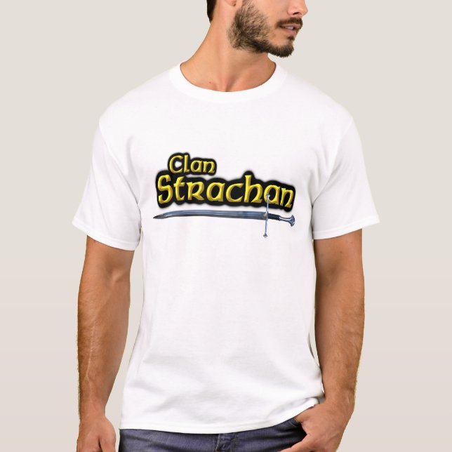T-shirt Clan Strachan Inspiré écossais (Devant)