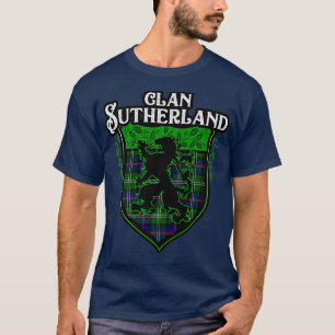 T-shirt Clan Sutherland Nom de famille Scottish Tartan Lio