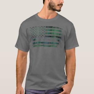 T-shirt Clan Sutherland Scottish tartan drapeau américain
