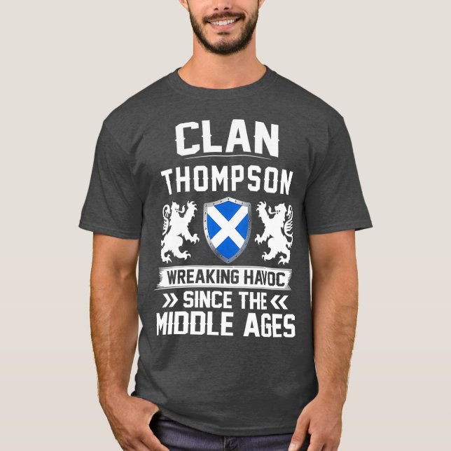 T-shirt Clan THOMPSON écossaise famille écossaise mères éc (Devant)