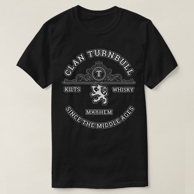 T-shirt Clan Turnbull Scottish Kilt Highland Games (Design devant)