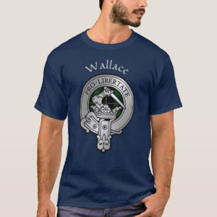 T-shirt Clan Wallace Crest & Hunter Tartan