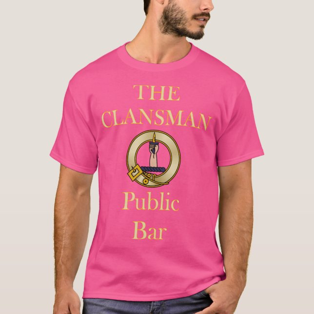 T-shirt Clansman Public Bar Encore Jeu Glasgow (Devant)