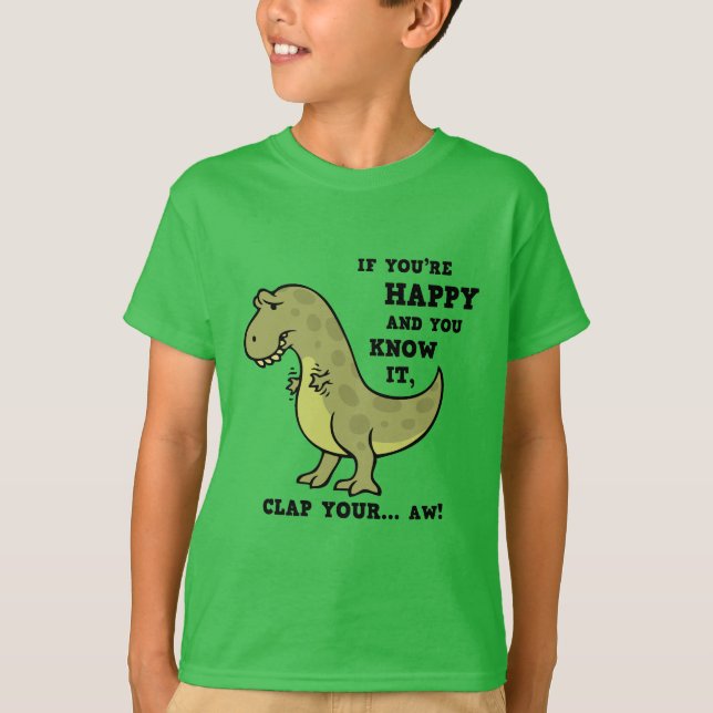 T-shirt Clap T-Rex II (Devant)
