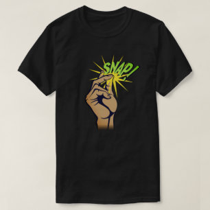 T-shirt Claquement de doigts de bande dessinée