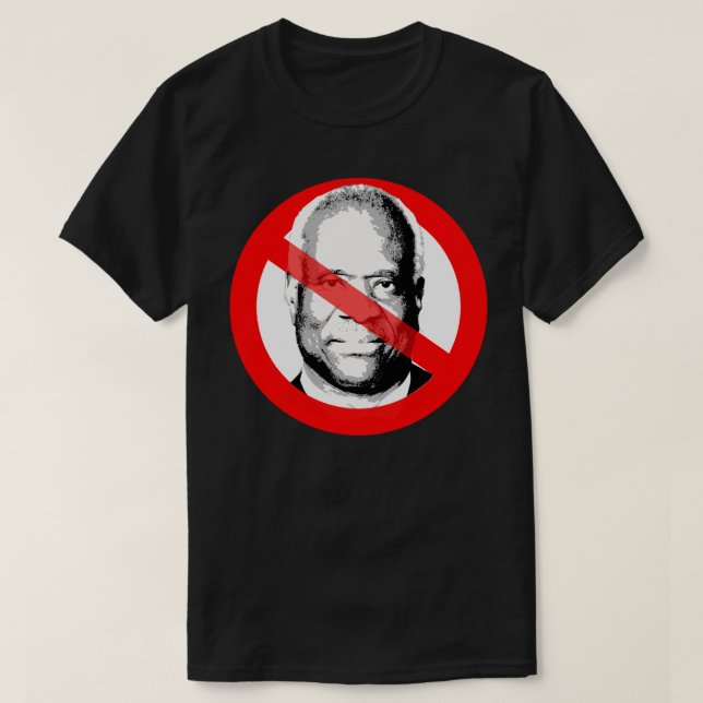 T-shirt Clarence Thomas, Anti-Justice, A Franchi La Face (Design devant)