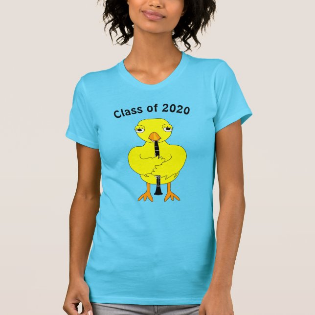 T-shirt Clarinet Chick Graduation (Devant)