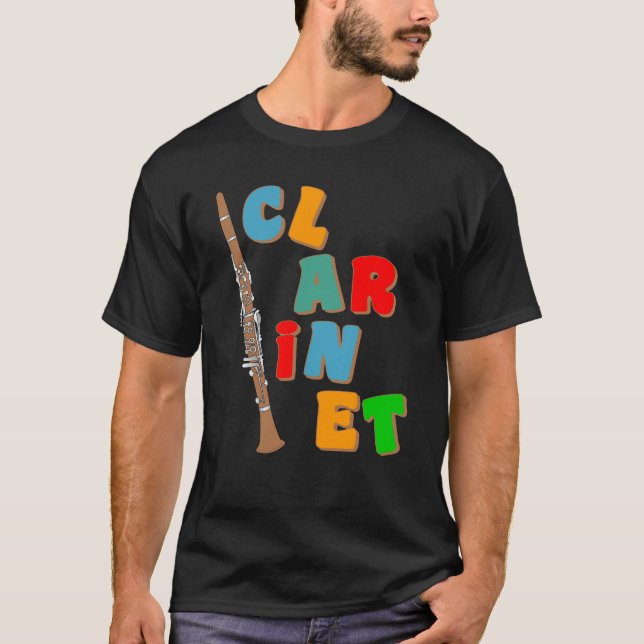 T-shirt Clarinet coloré (Devant)