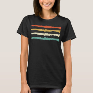 T-shirt Clarinet de bande de marquage rétro - Clarinet Vin