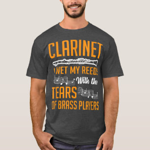 T-shirt Clarinet J'Ouvre Mes Reeds Avec Des Larmes Marchin