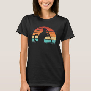 T-shirt Clarinet Lecteur de chat Retro Clarinetist Music