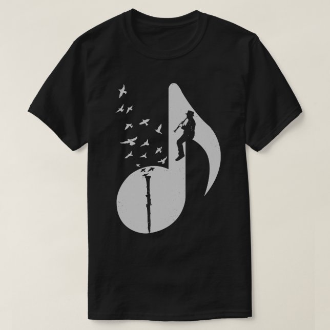 T-shirt Clarinet musical (Design devant)