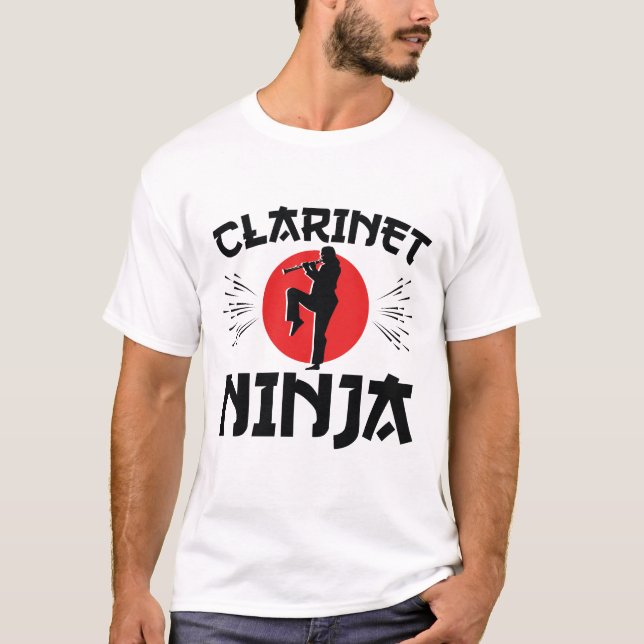 T-shirt Clarinet Ninja Marching Band (Devant)