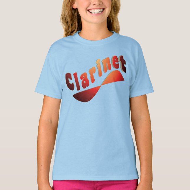 T-shirt Clarinet ondulé (Devant)