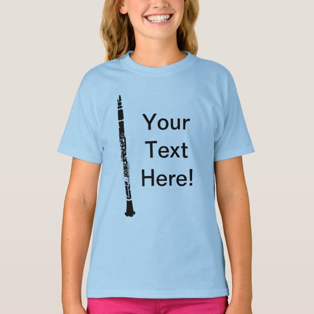 T-shirt Clarinet personnalisé (Devant)