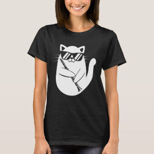 T-shirt Clarinet Player - Cat Clarinetist Music Lover Marc