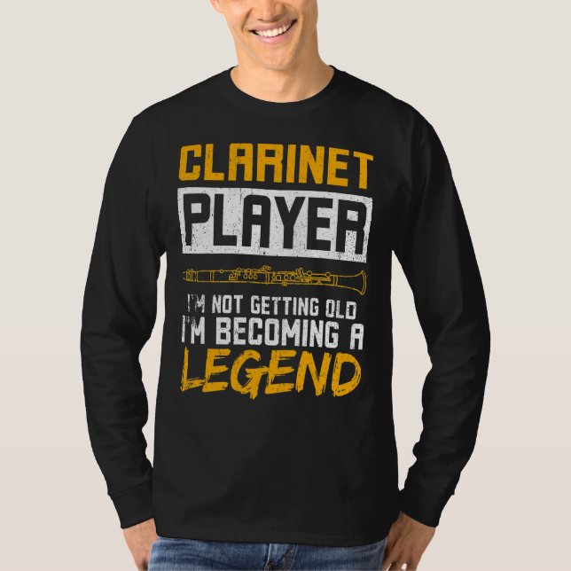 T-shirt Clarinet Player Clarinet Legend (Devant)