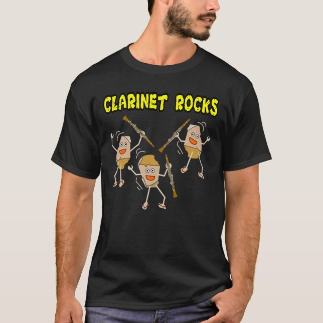 T-shirt Clarinet Rocks (Devant)