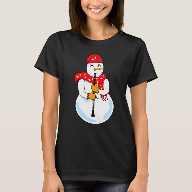 T-shirt Clarinet Snowman (Devant)