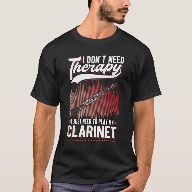 T-shirt Clarinet Therapy Clarinetist 3 (Devant)