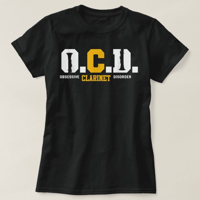 T-shirt Clarinetist Funny Clarinet Joke Clarinet4 (Design devant)