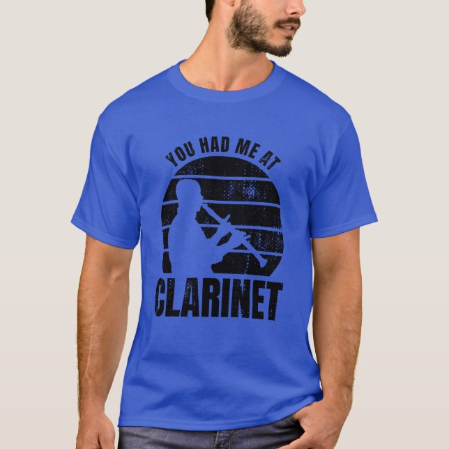 T-shirt Clarinetiste disant garçon (Devant)