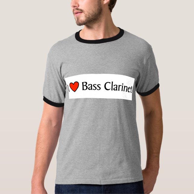 T-shirt Clarinette basse du coeur I (Devant)