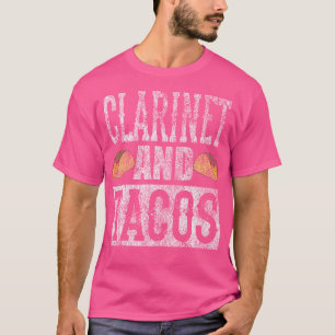 T-shirt Clarinette et tacos, drôle groupe de tacos en détr