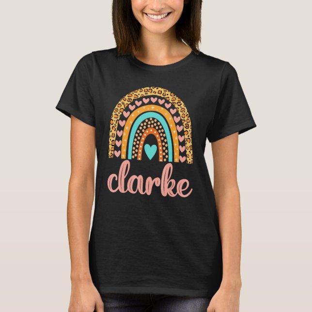 T-shirt Clarke Clarke Nom Anniversaire (Devant)