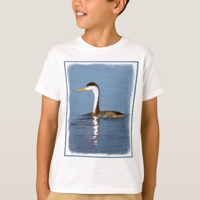 T-shirt Clark's Grebe Painting - Art original pour les ois (Devant)