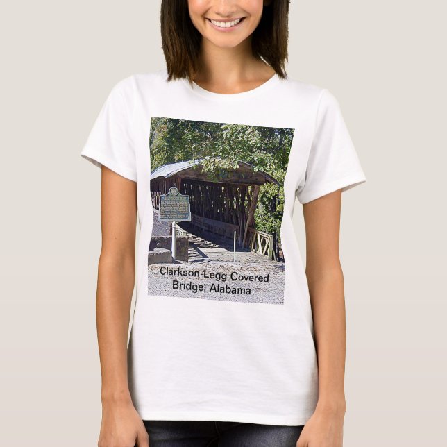 T-shirt Clarkson Pont couvert Alabama (Devant)