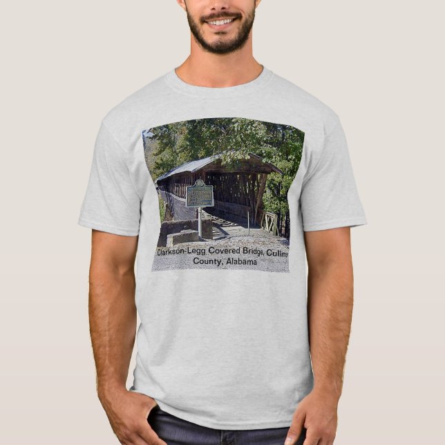 T-shirt Clarkson Pont couvert Alabama (Devant)