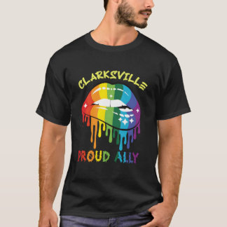 T-shirt Clarksville Fière Allié Fierté LGBTQ États-Unis