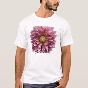 T-shirt Clarté de dahlia, flower power