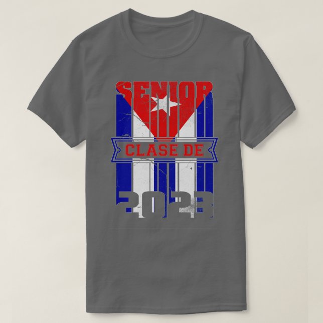 T-shirt Clase de 2023 drapeau cubain (Design devant)