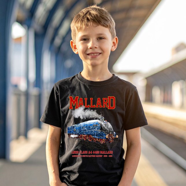 T-shirt Class A4 Mallard - World Fastest Steam Locomotive (Class A4 Mallard - World Fastest Steam Locomotive. Boy Basic T-Shirt)