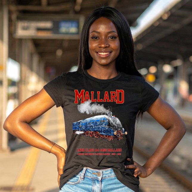 T-shirt Class A4 Mallard - World Fastest Steam Locomotive (Class A4 Mallard - World Fastest Steam Locomotive. Womens Basic T-Shirt)
