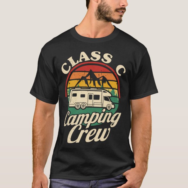 T-shirt Class C Camping Crew RV Camper Men Women Matching  (Devant)